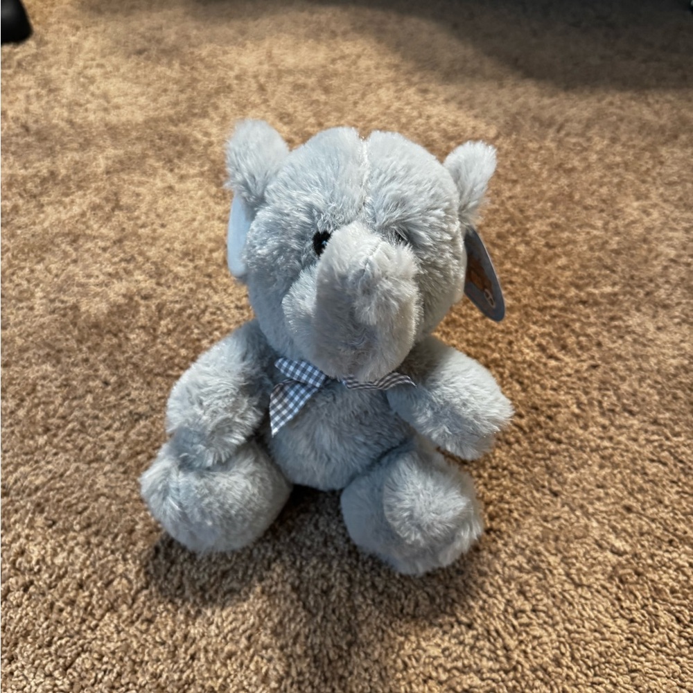 Gray Stuffed Elephant Toy